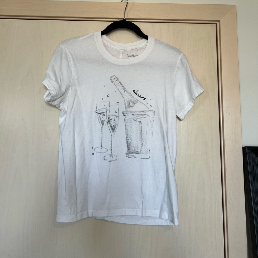 Abercrombie Cheers White T-Shirt